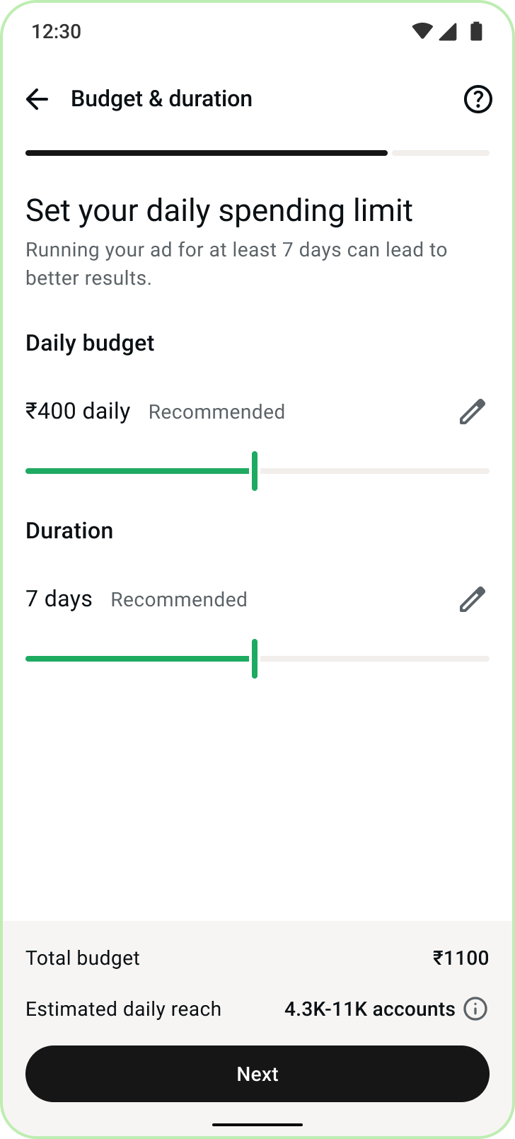 Budget and duration